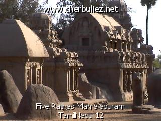 légende: Five Rathas Mamallapuram TamilNadu 12
qualityCode=raw
sizeCode=half

Données de l'image originale:
Taille originale: 110566 bytes
Heure de prise de vue: 2002:03:12 12:49:50
Largeur: 640
Hauteur: 480
